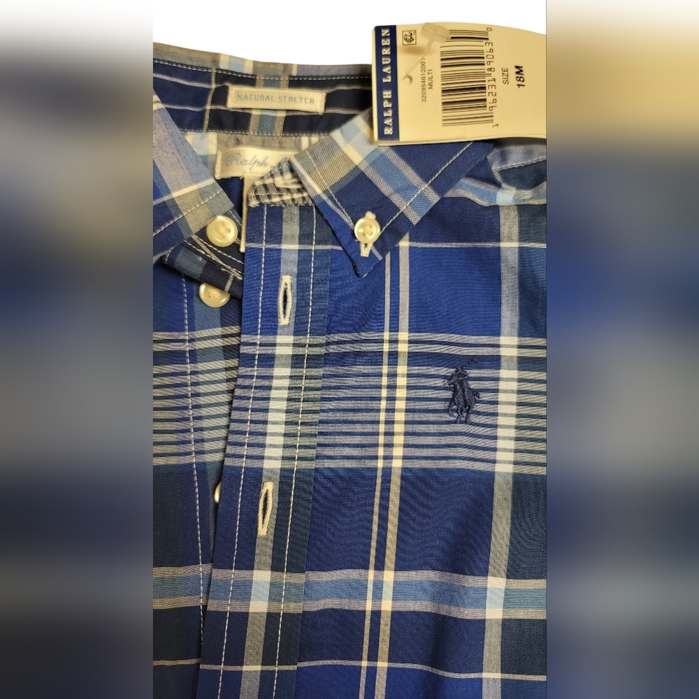 NWT Toddler Ralph Lauren Button Down Shirt - Picture 2 of 3